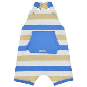 Jardineira Listrada Masculina Bebê Have Fun