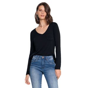 Blusa Básica Feminina Adulto Lunender