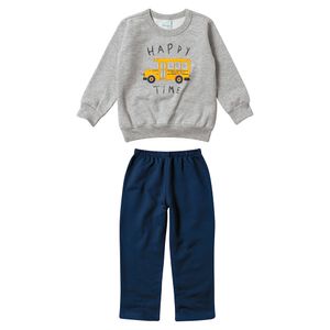 Conjunto Blusão e Calça Menino Bebê Malwee