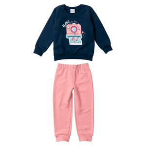 Conjunto Blusão e Legging Menina Bebê Malwee
