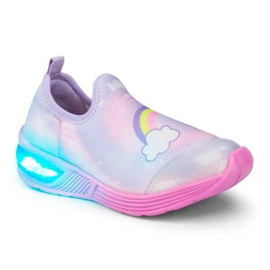 Tênis com Luz Space Wave 2.0 Unicornio Infantil Bibi