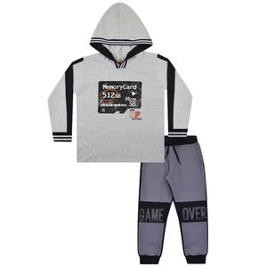 Conjunto Camiseta com Capuz e Calça de Menino Juvenil Have Fun