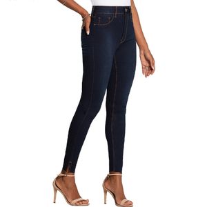 Calça Jeans Skinny Cropped Destroyer Feminina Lunender