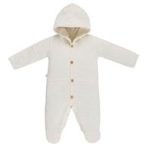 Macacão em Tricot Marfim Bebê Fofinho
