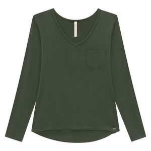 Blusa Básica Feminina Adulto Lunender