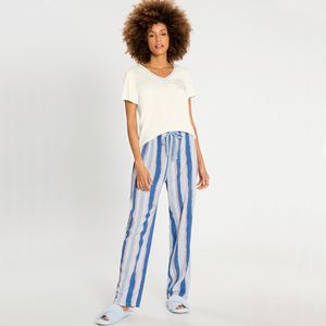 Pijama Blusa e Calça Feminina Adulto Lunender 45260