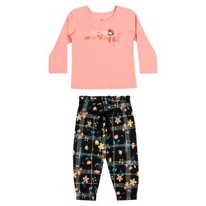 Conjunto Blusa e Calça Menina Bebê Elian 211346