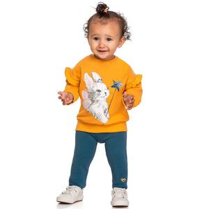 Conjunto Blusão e Legging Menina Bebê Elian 211348