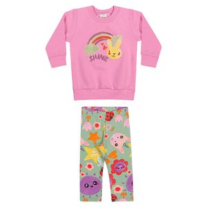 Conjunto Blusão e Legging Menina Bebê Elian 211351