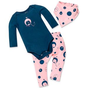 Conjunto Body, Bandana e Calça Menina Bebê Elian 211373