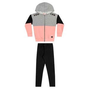 Conjunto Jaqueta e Legging Feminino Juvenil Elian 251643