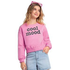 Blusão Cropped Feminino Juvenil Amora 51816