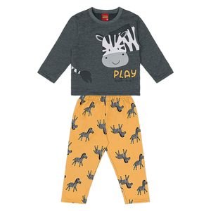 Conjunto Blusão e Calça Menino Zebrinha Bebê Kyly 208033