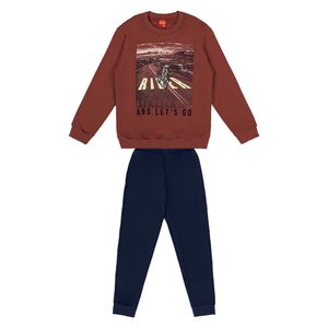 Conjunto Blusão e Calça Masculino Juvenil Kyly 208097
