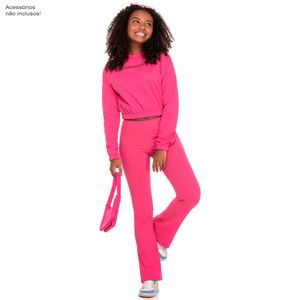 Conjunto Blusão e Calça Feminina Juvenil Elian Beats 271288