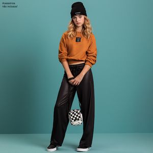 Conjunto Blusão e Calça Feminina Juvenil Milli e Nina 29507