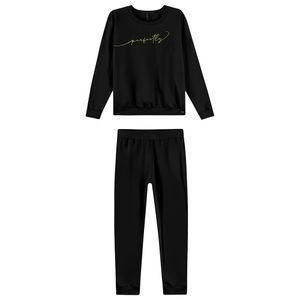 Conjunto Blusão e Calça Feminino Plus Size Maelle 15547