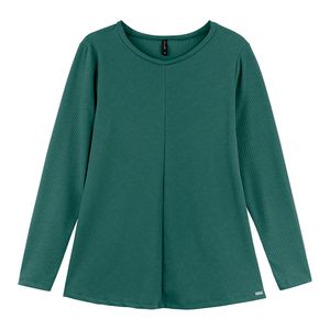 Blusa Canelada Feminina Plus Size Maelle 53009