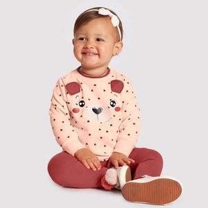 Conjunto Blusão e Calça Menina Bebê Alakazoo 66055