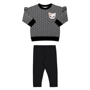 Conjunto Blusão e Calça Menina Bebê Alakazoo 66059
