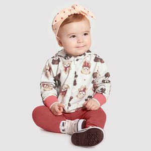 Conjunto Jaqueta e Calça Menina Bebê Alakazoo 66060