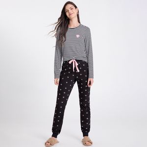 Pijama Blusa e Calça Feminino Adulto Lunender 66360