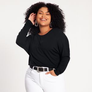 Blusa Básica Feminina Plus Size Lunender Mais Mulher 66485