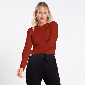 Blusa Canelada Feminina Adulto Lunender 00086