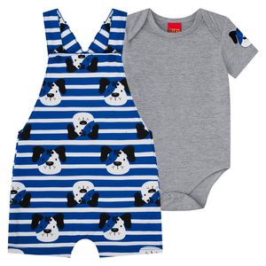 Jardineira Masculino Bebê Kyly 112005