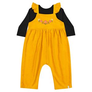 Macacão e Blusa Feminina Primeiros Passos Elian 211452