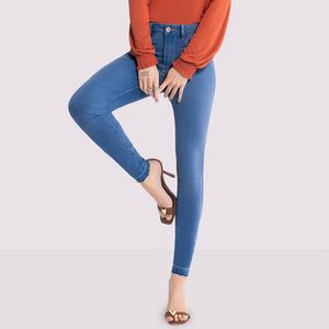 Calça Feminina  Jeans Adulto Lunender 20837