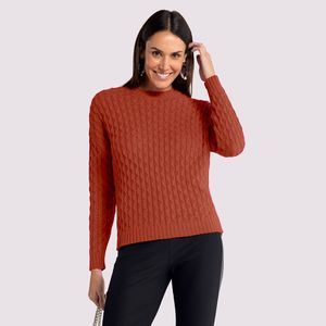 Blusão Tricô Feminino Lunender 45586