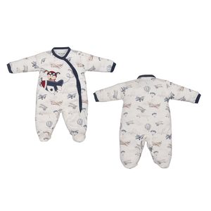 Macacão Masculino Bebê Avião Upi Uli 2024