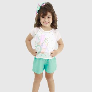 Conjunto Blusa e Shorts Feminino Juvenil Carol e Dani 1950