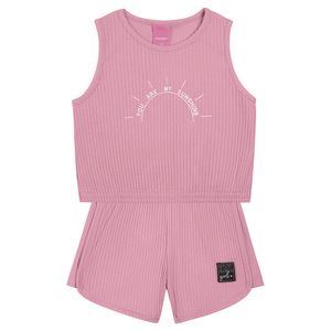 Conjunto Regata e Shorts Feminino Juvenil Kamylus 57124