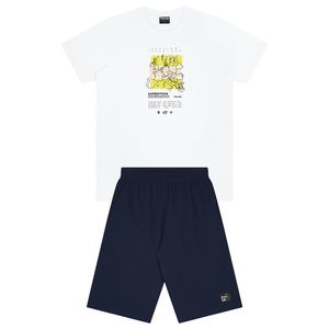 Conjunto Camiseta e Bermuda Masculina Juvenil Kamylus 60064
