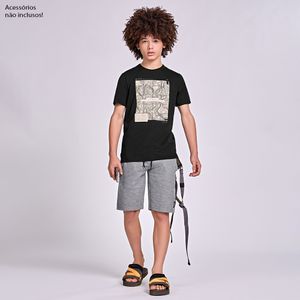 Conjunto Camiseta e Bermuda Masculina Juvenil Kamylus 60065