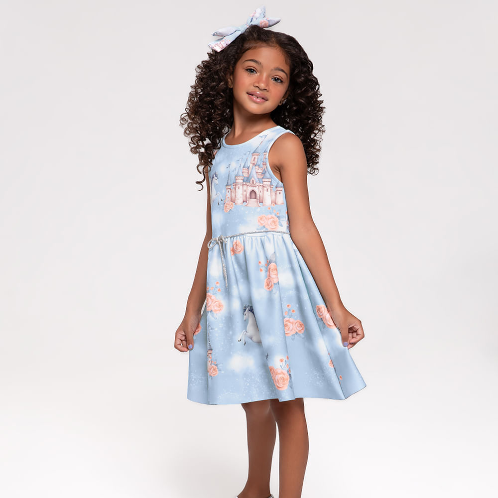 VESTIDO FEMININO INFANTIL TRICK NICK