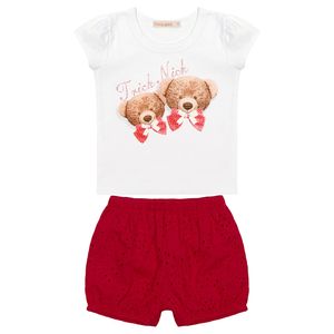 Conjunto Blusa e Shorts Feminino Primeiros Passos Trick Nick 119717