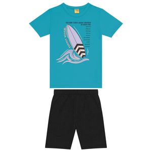 Conjunto Camiseta e Bermuda Masculina Juvenil ROVI KIDS 302439