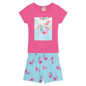 Conjunto Blusa e Shorts Feminino Primeiros Passos Brandili 36207