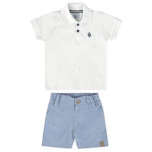 Conjunto Camiseta e Bermuda Masculina Bebê Ding Dang 11165