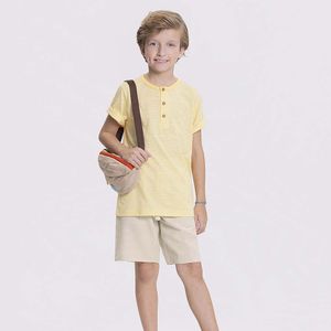 Conjunto Camiseta e Bermuda Masculina Infantil Alakazoo 42618