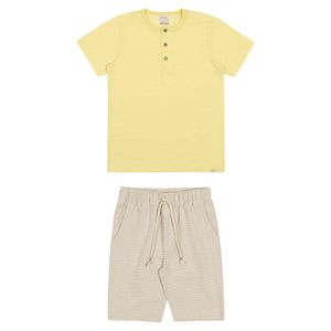 Conjunto Camiseta e Bermuda Masculina Juvenil Alakazoo 42618