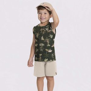 Conjunto Regata e Bermuda Masculina Primeiros Passos Alakazoo 44650