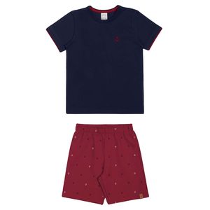 Conjunto Camiseta e Bermuda Masculino Infantil Alakazoo 44721