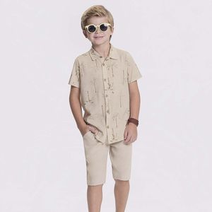 Conjunto Camisa e Bermuda Masculina Infantil Alakazoo 44954