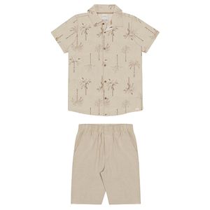 Conjunto Camisa e Bermuda Masculina Juvenil Alakazoo 44954
