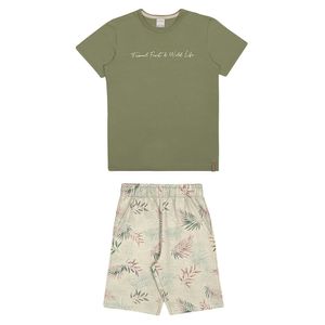 Conjunto Camiseta e Bermuda Masculina Juvenil Alakazoo 45024