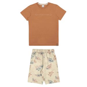 Conjunto Camiseta e Bermuda Masculina Juvenil Alakazoo 45024